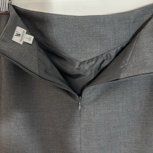 Worthington, Women’s Gray Pencil Skirt, Length 22.5” - Picture 3 of 7